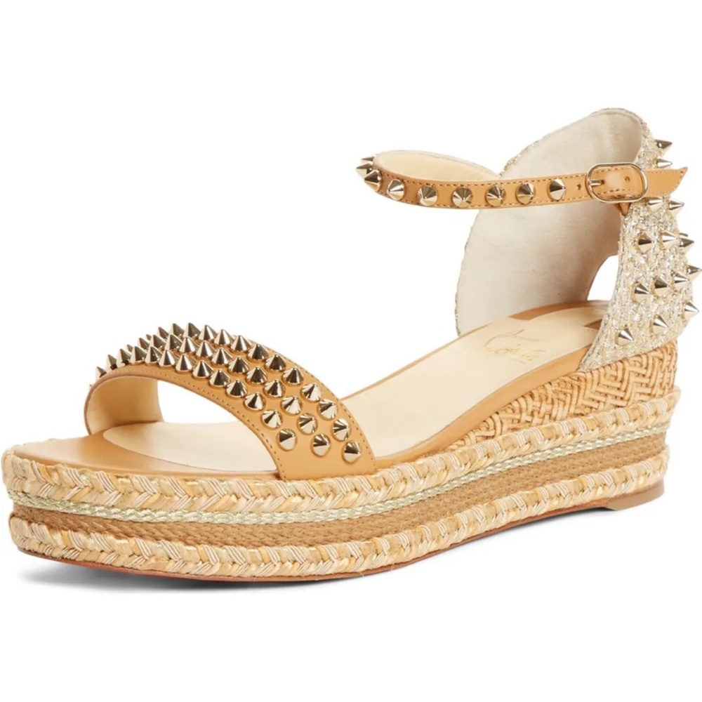 Christian Louboutin Madmonica  Spike Wedge Sandal Size 39